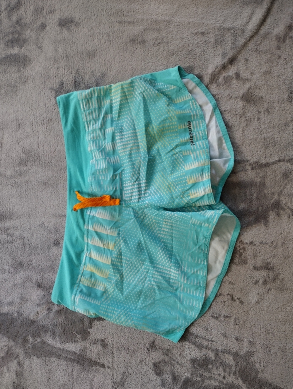 Patagonia Women's Running Athletic Lined Shorts Sz S Multicolor